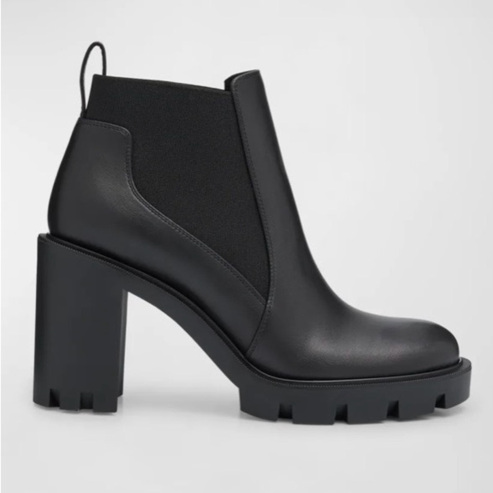 Christian Louboutin 70mm Marchacroche Leather Chelsea Boots